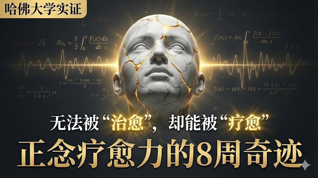 无法“治愈”也能“疗愈”？哈佛实证的《正念疗愈力》：8周重塑身心