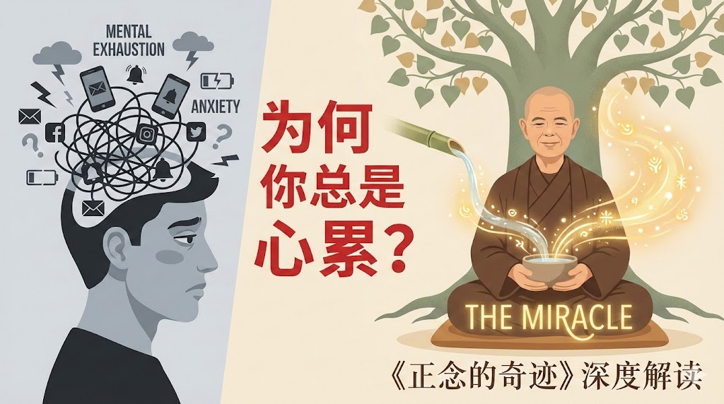 为何你总是心累？5分钟解读《正念的奇迹》：一行禅师的“生活禅”入门指南