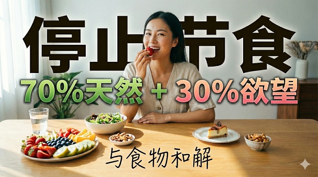 停止节食！用70/30法则与食物和解，告别减肥负罪感（亚伦·卡尔轻松法）