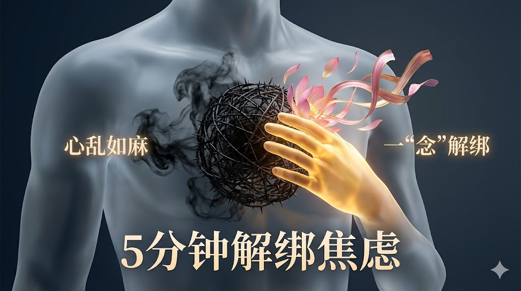 5分钟解绑焦虑死循环：为什么“觉知”比“硬扛”有效100倍？