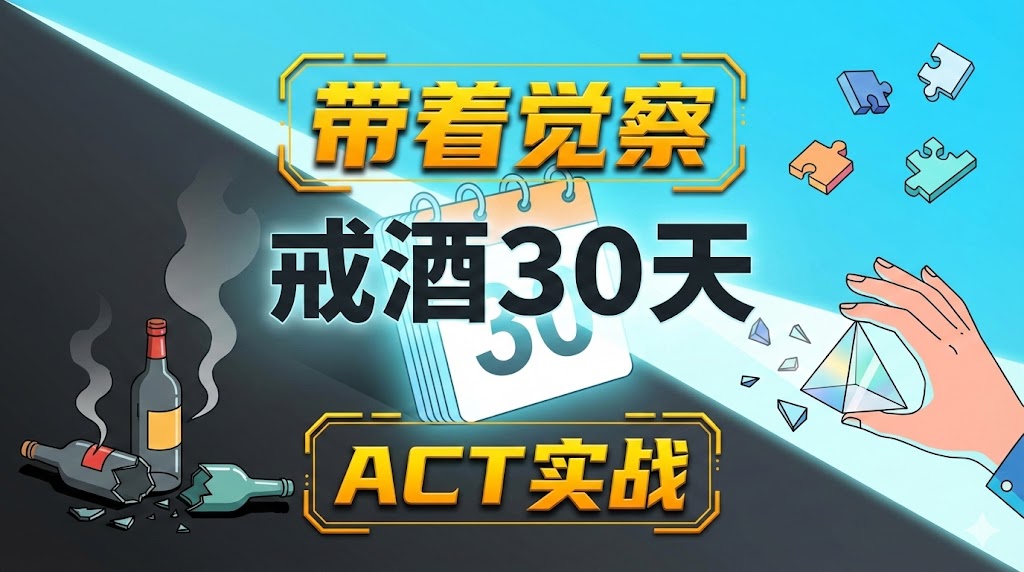 戒酒30天身体发生了什么？用“觉察”重写潜意识（ACT实战）