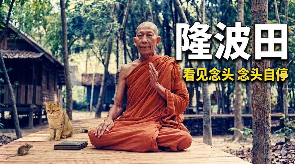 脑子乱得停不下来？隆波田：别“想”，去“看”！（一招止息内耗）